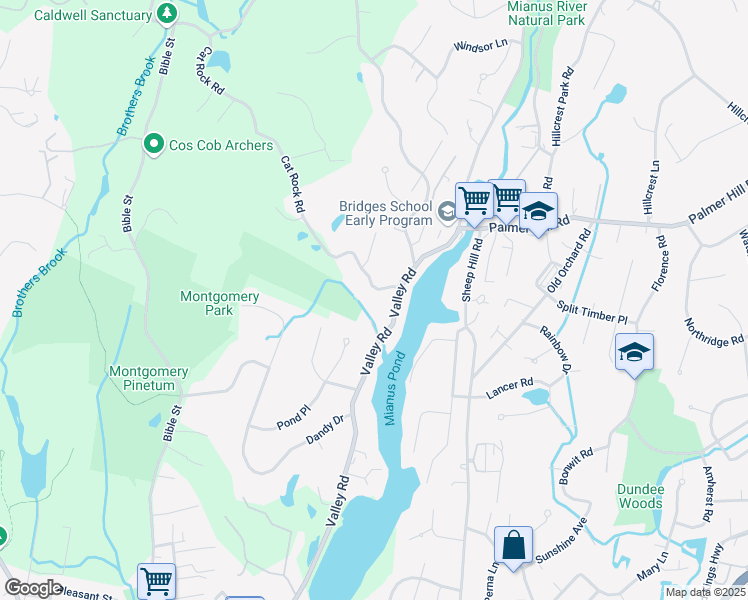 map of restaurants, bars, coffee shops, grocery stores, and more near 6 Cat Rock Road in Greenwich