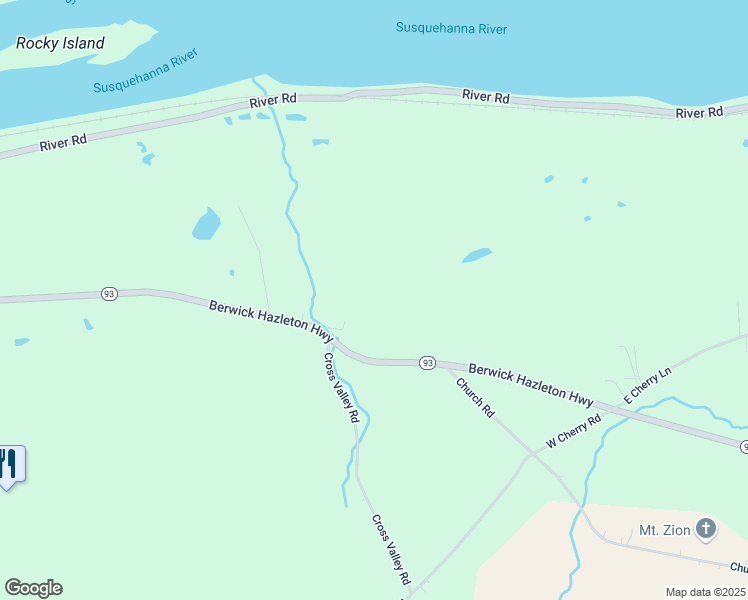 map of restaurants, bars, coffee shops, grocery stores, and more near 783 Berwick Hazleton Highway in Nescopeck