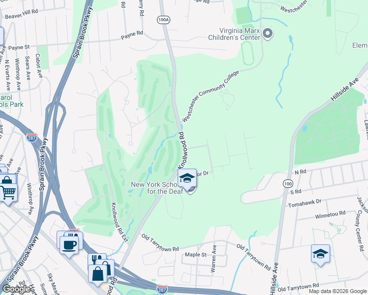 map of restaurants, bars, coffee shops, grocery stores, and more near in Westchester County
