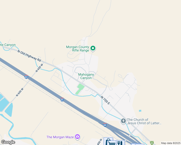 map of restaurants, bars, coffee shops, grocery stores, and more near 818 Mahogany Ridge Road in Morgan