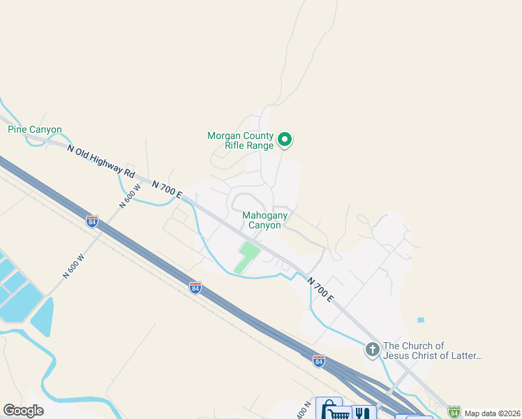 map of restaurants, bars, coffee shops, grocery stores, and more near 842 North Sapphire Street in Morgan