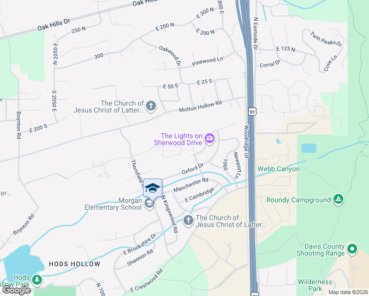 map of restaurants, bars, coffee shops, grocery stores, and more near 882 East Windsor Lane North in Kaysville