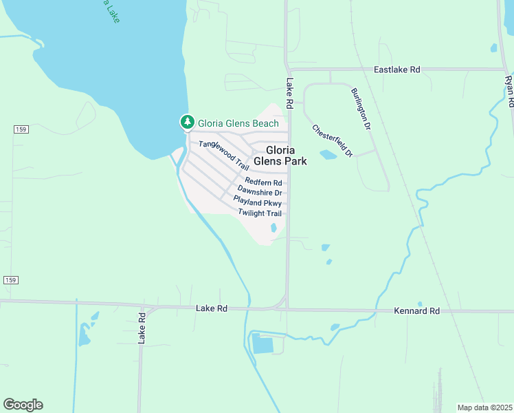 map of restaurants, bars, coffee shops, grocery stores, and more near 454 Playland Parkway in Chippewa Lake