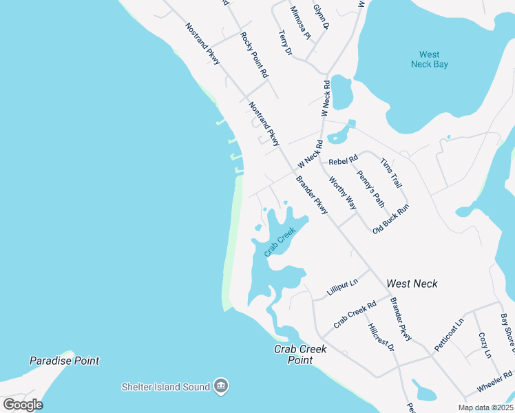 map of restaurants, bars, coffee shops, grocery stores, and more near 11 Bootleggers Alley in Shelter Island
