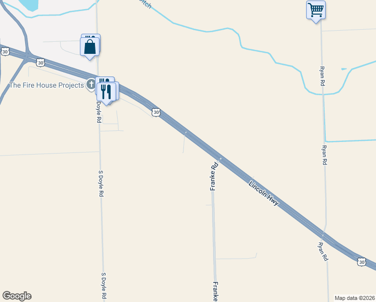 map of restaurants, bars, coffee shops, grocery stores, and more near 13002 Lincoln Highway in New Haven