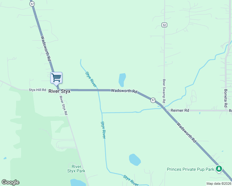 map of restaurants, bars, coffee shops, grocery stores, and more near 8002 Wadsworth Road in Wadsworth