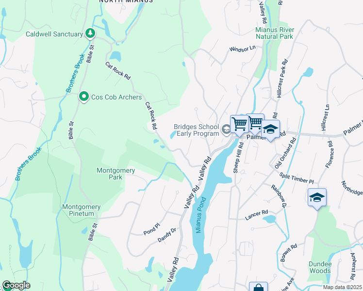 map of restaurants, bars, coffee shops, grocery stores, and more near 4 Fox Hollow Lane in Greenwich