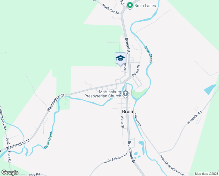 map of restaurants, bars, coffee shops, grocery stores, and more near 142 Washington Street in Parker