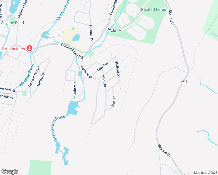 map of restaurants, bars, coffee shops, grocery stores, and more near 11 Shepherd Drive in Wanaque