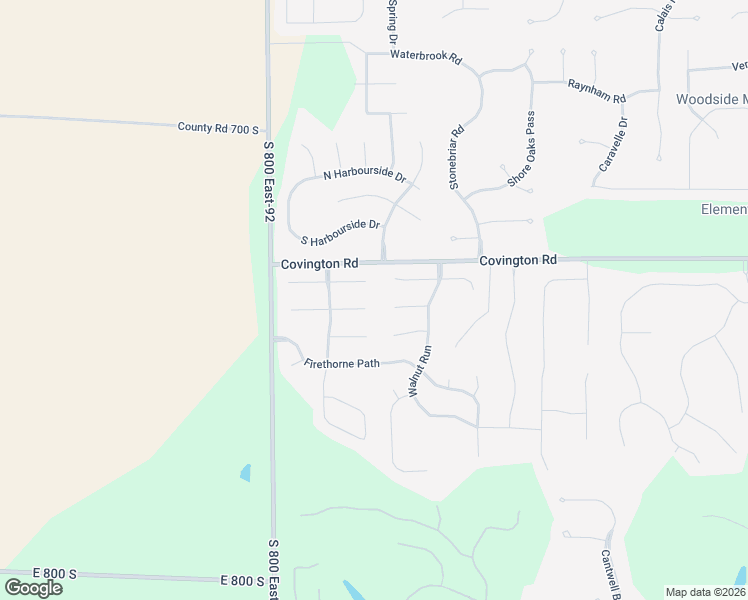 map of restaurants, bars, coffee shops, grocery stores, and more near 14912 Bristlecone Court in Fort Wayne