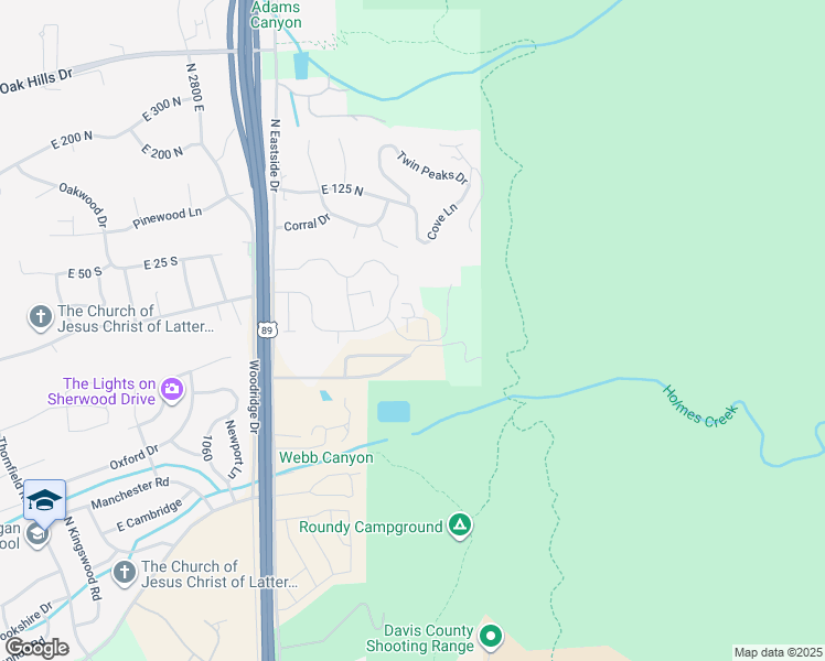 map of restaurants, bars, coffee shops, grocery stores, and more near 1487 Stone House Bend in Kaysville