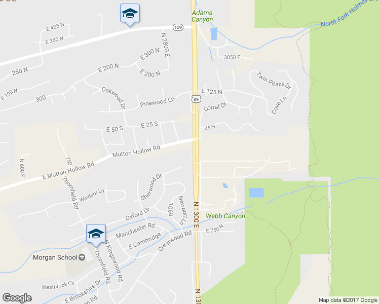 map of restaurants, bars, coffee shops, grocery stores, and more near 1202 Mutton Hollow Road in Kaysville