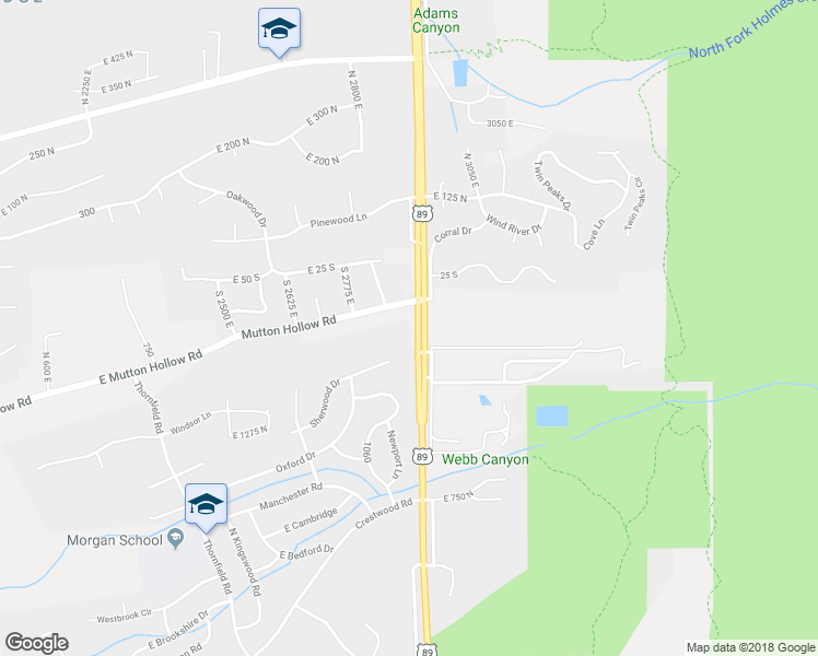 map of restaurants, bars, coffee shops, grocery stores, and more near 1202 Mutton Hollow Road in Kaysville