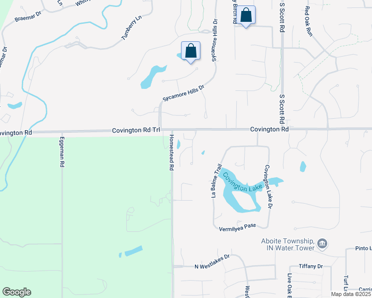 map of restaurants, bars, coffee shops, grocery stores, and more near 2991-2999 Wind Pump Road in Fort Wayne