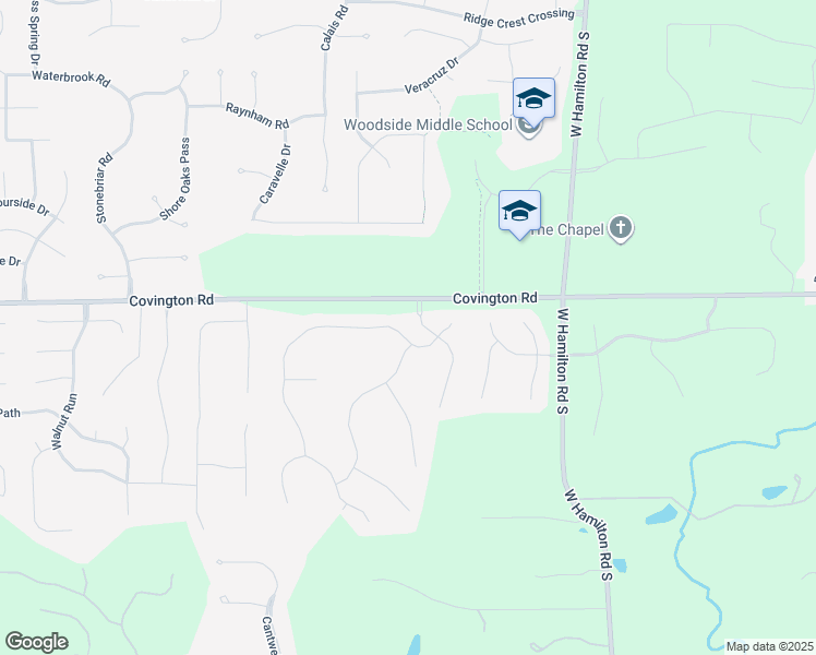 map of restaurants, bars, coffee shops, grocery stores, and more near 13502 Paperbark Trail in Fort Wayne