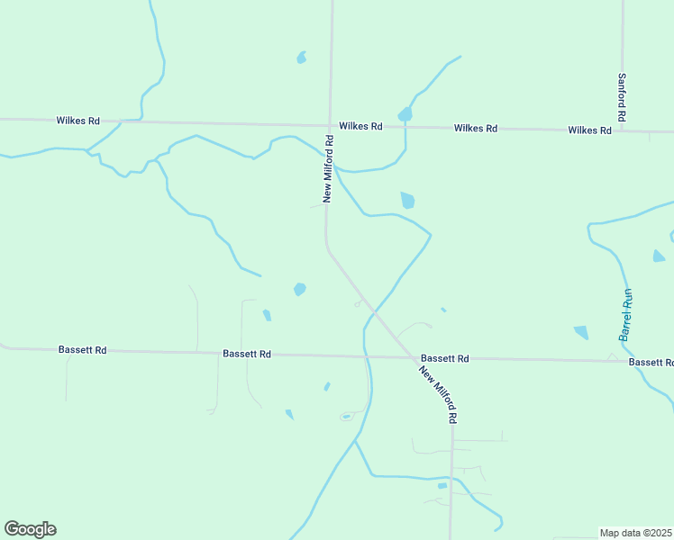 map of restaurants, bars, coffee shops, grocery stores, and more near 2532 New Milford Road in Atwater