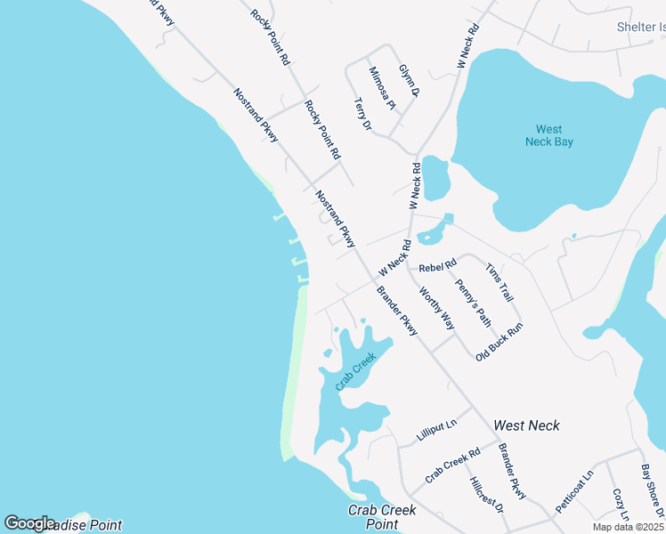 map of restaurants, bars, coffee shops, grocery stores, and more near 5 Nostrand Parkway in Shelter Island