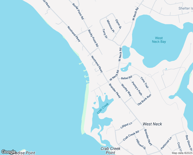 map of restaurants, bars, coffee shops, grocery stores, and more near 5 Nostrand Parkway in Shelter Island