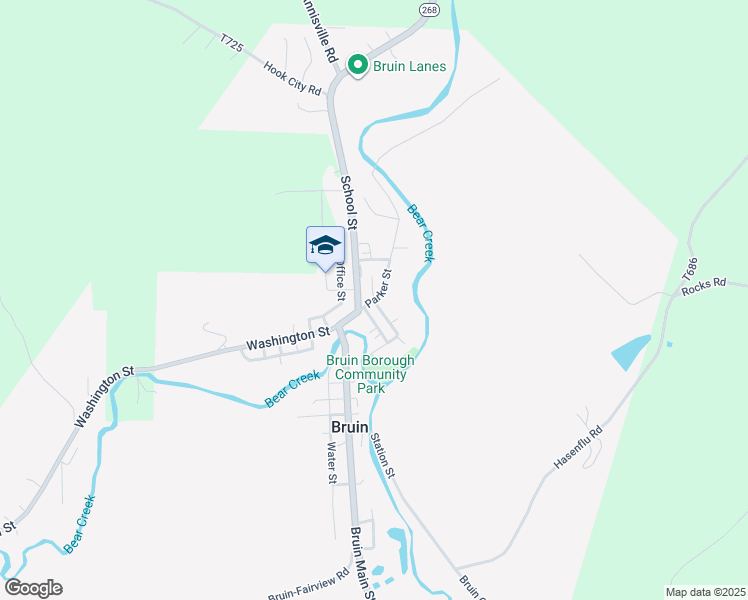 map of restaurants, bars, coffee shops, grocery stores, and more near 209 Parker Street in Bruin