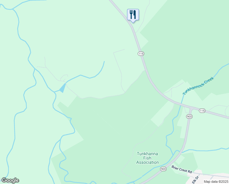 map of restaurants, bars, coffee shops, grocery stores, and more near 164 Deppners Road in Blakeslee