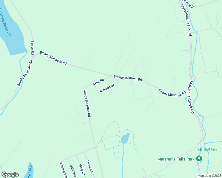 map of restaurants, bars, coffee shops, grocery stores, and more near 134 Jackson Drive in East Stroudsburg