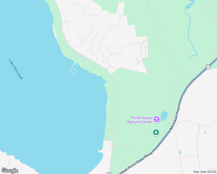 map of restaurants, bars, coffee shops, grocery stores, and more near 153 East Lake Drive in Montauk