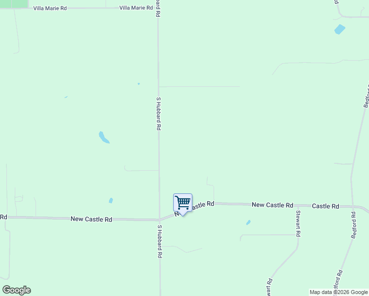 map of restaurants, bars, coffee shops, grocery stores, and more near 1735 South Hubbard Road in Lowellville