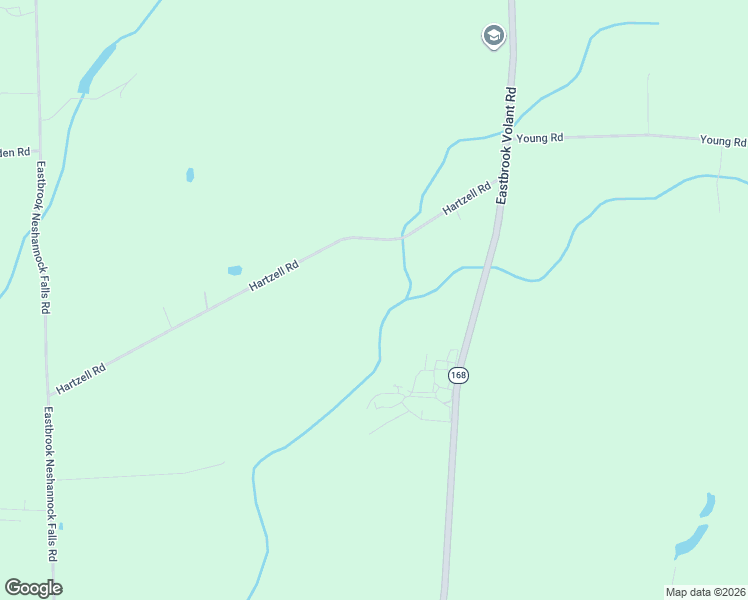 map of restaurants, bars, coffee shops, grocery stores, and more near 1152 Hartzell Road in New Castle