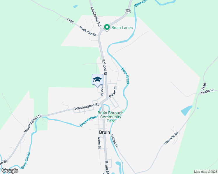 map of restaurants, bars, coffee shops, grocery stores, and more near 139 School Street in Bruin