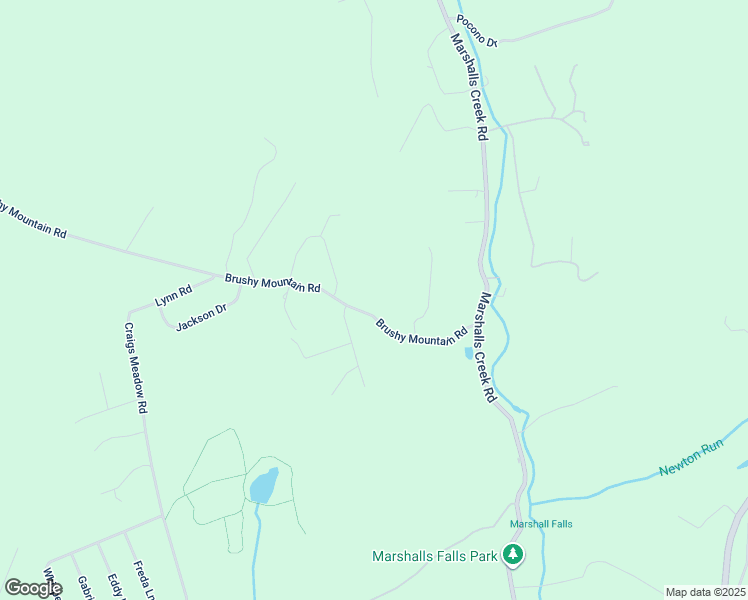 map of restaurants, bars, coffee shops, grocery stores, and more near 1677 Brushy Mountain Road in East Stroudsburg