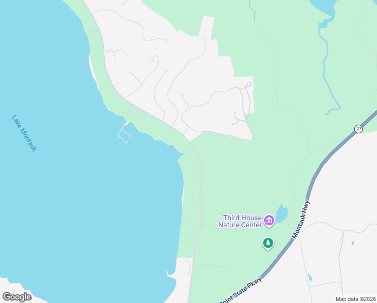 map of restaurants, bars, coffee shops, grocery stores, and more near 153 East Lake Drive in Montauk
