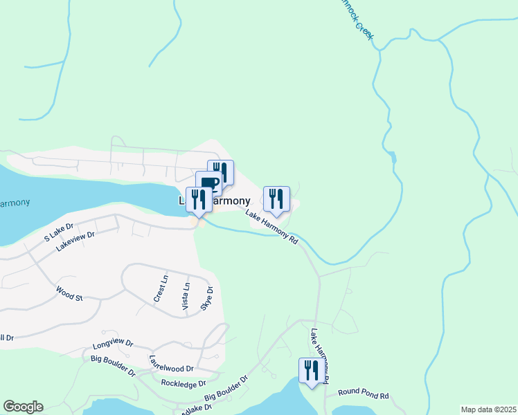 map of restaurants, bars, coffee shops, grocery stores, and more near 102-110 S Lake Dr in Carbon