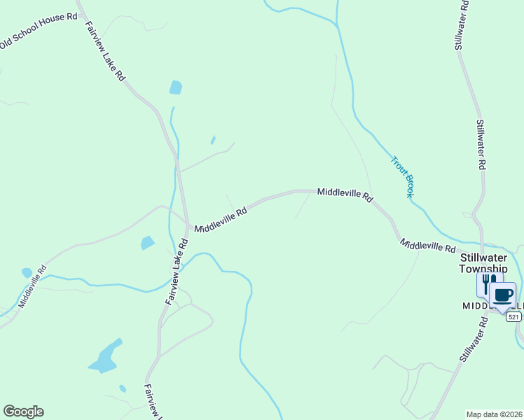 map of restaurants, bars, coffee shops, grocery stores, and more near 923 Middleville Road in Newton