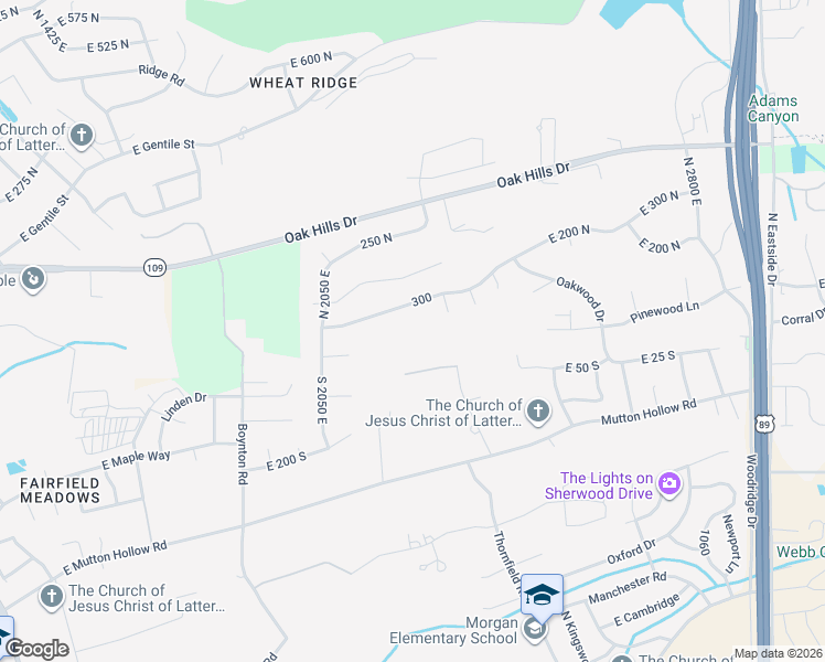 map of restaurants, bars, coffee shops, grocery stores, and more near 2222 Summerwood Drive in Layton