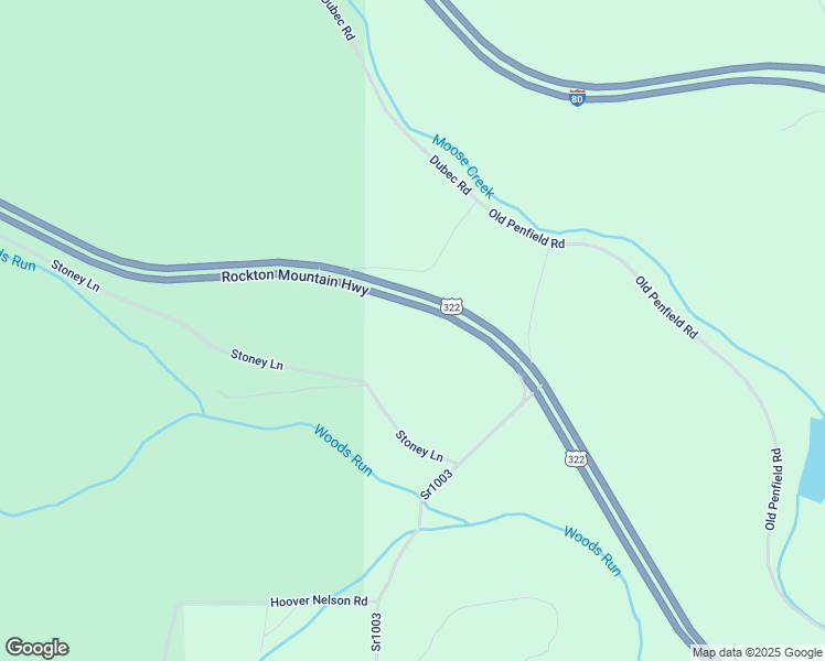 map of restaurants, bars, coffee shops, grocery stores, and more near 13252 Rockton Mountain Highway in Clearfield