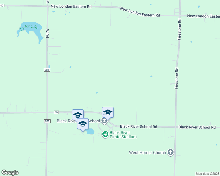 map of restaurants, bars, coffee shops, grocery stores, and more near 226 County Road 40 in Sullivan