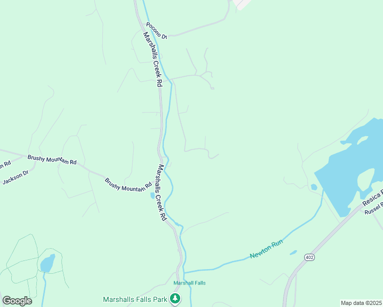 map of restaurants, bars, coffee shops, grocery stores, and more near 272 Canal Road in East Stroudsburg