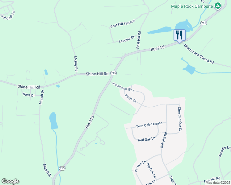 map of restaurants, bars, coffee shops, grocery stores, and more near 2994 Pennsylvania 715 in Henryville