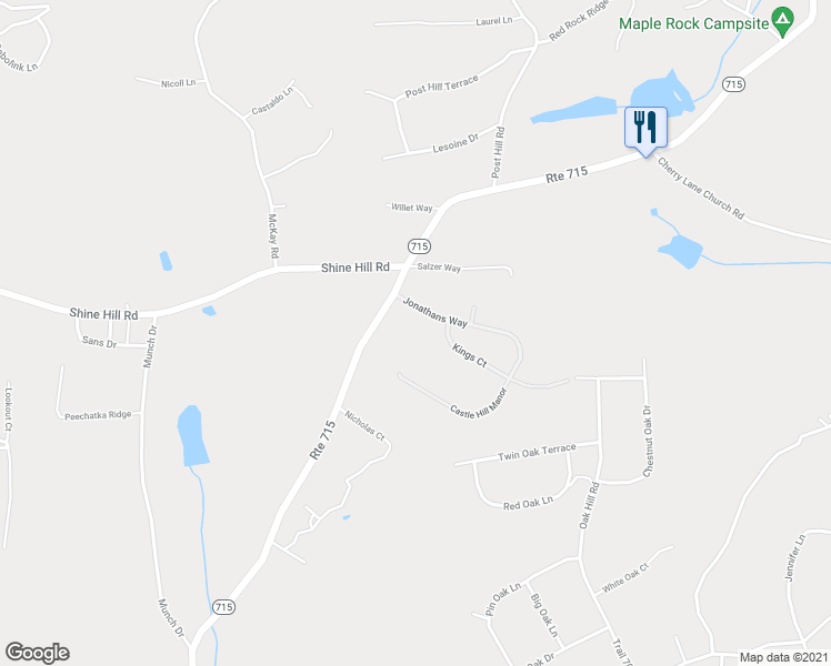 map of restaurants, bars, coffee shops, grocery stores, and more near 2994 Pennsylvania 715 in Henryville