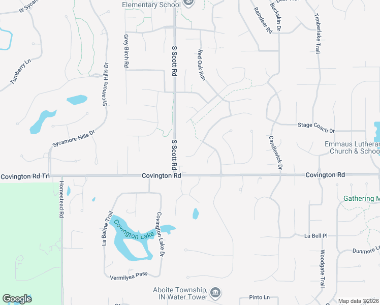 map of restaurants, bars, coffee shops, grocery stores, and more near 10114 Serpentine Cove in Fort Wayne