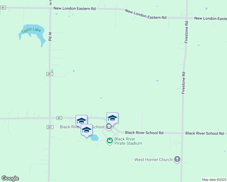 map of restaurants, bars, coffee shops, grocery stores, and more near 226 County Road 40 in Sullivan