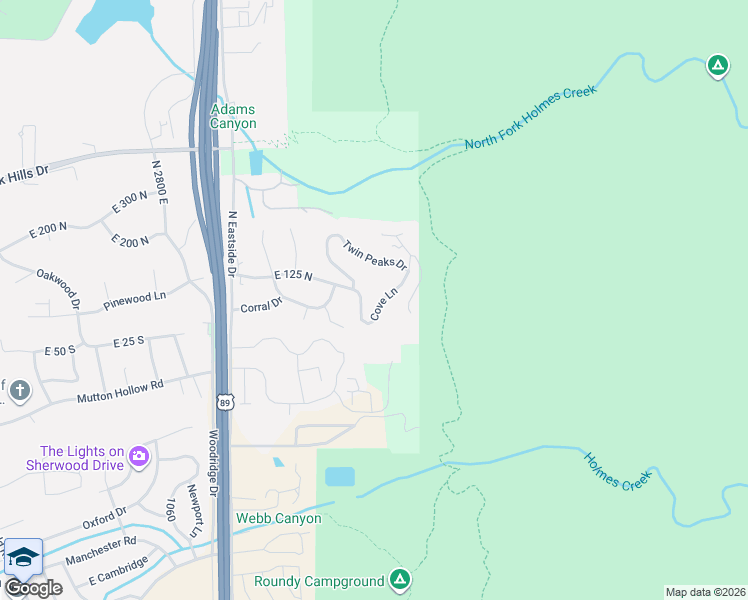 map of restaurants, bars, coffee shops, grocery stores, and more near 61 Cove Lane in Layton