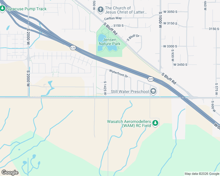map of restaurants, bars, coffee shops, grocery stores, and more near 3658 Bayview Drive in Syracuse