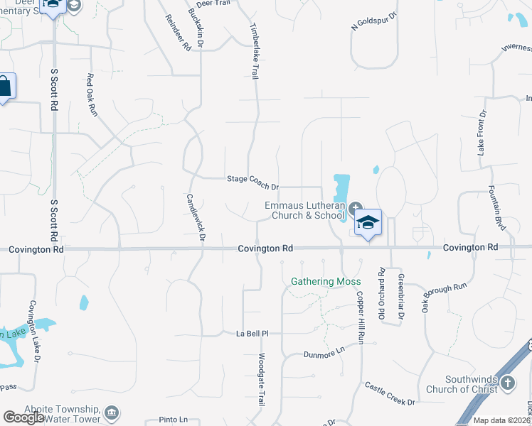 map of restaurants, bars, coffee shops, grocery stores, and more near 2509 Windsong Court in Fort Wayne