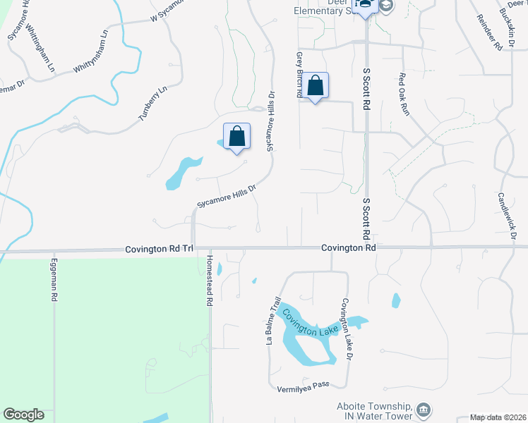 map of restaurants, bars, coffee shops, grocery stores, and more near 2511 Wildcat Cove in Fort Wayne