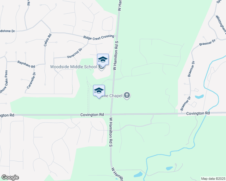 map of restaurants, bars, coffee shops, grocery stores, and more near 2430 West Hamilton Road South in Fort Wayne