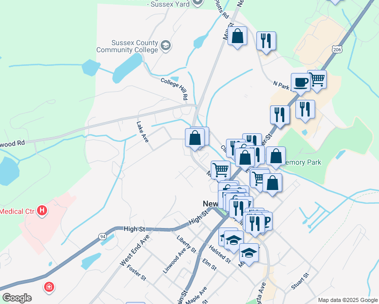 map of restaurants, bars, coffee shops, grocery stores, and more near 75 Mill Street in Newton