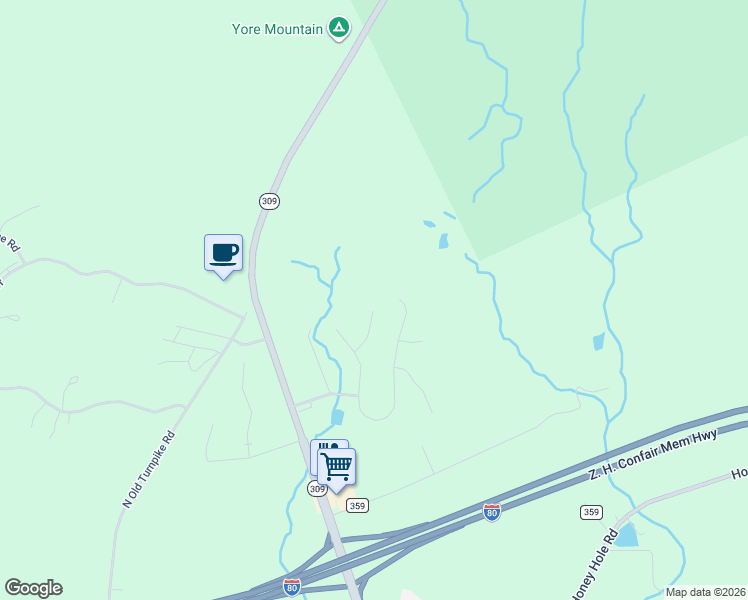 map of restaurants, bars, coffee shops, grocery stores, and more near 13 Birch Ct in Luzerne