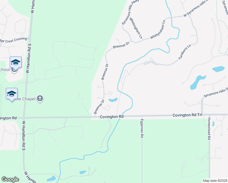 map of restaurants, bars, coffee shops, grocery stores, and more near 12006 Haddington Court in Fort Wayne