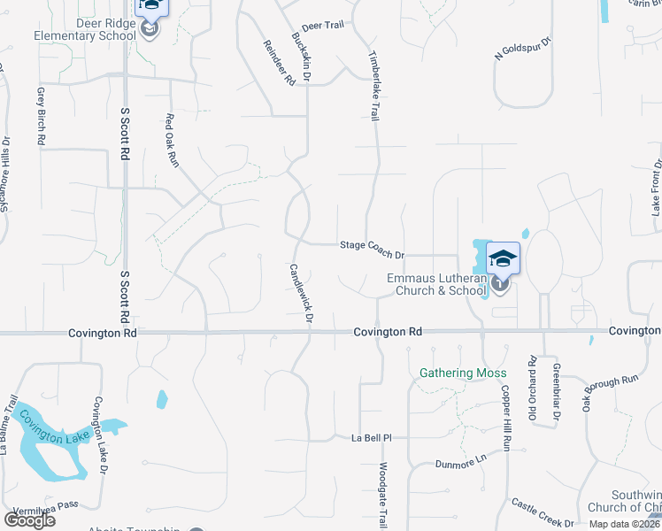 map of restaurants, bars, coffee shops, grocery stores, and more near 9335 Stagecoach Drive in Fort Wayne